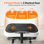 Magnetic Vibration Plate Exercise Machine: 200 Speeds, 330lb Capacity, Portable & Quiet Home Fitness for Women/Men mbzr