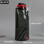 Outdoor Cycling Sports Water Bottle - Mountaineering Portable Water Cup - PE Plastic Folding Water Bag - Gift Promotion Water mbzr