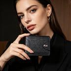 Men's Wallet Made of PU Wax Oil Skin Purse for Men Women Coin Purse Short Male Card Holder Wallets snap button Around Money Coin Purse