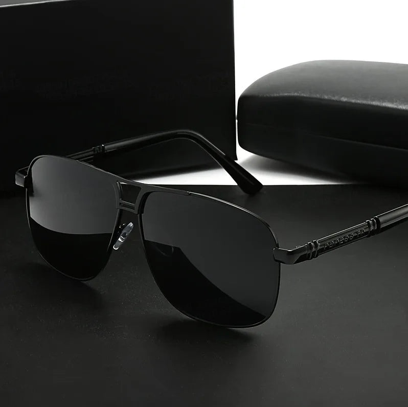 Premium cross-border fashion dual-purpose day and night UV protection glasses trendy new sunglasses 2025 sense men's sunglasses