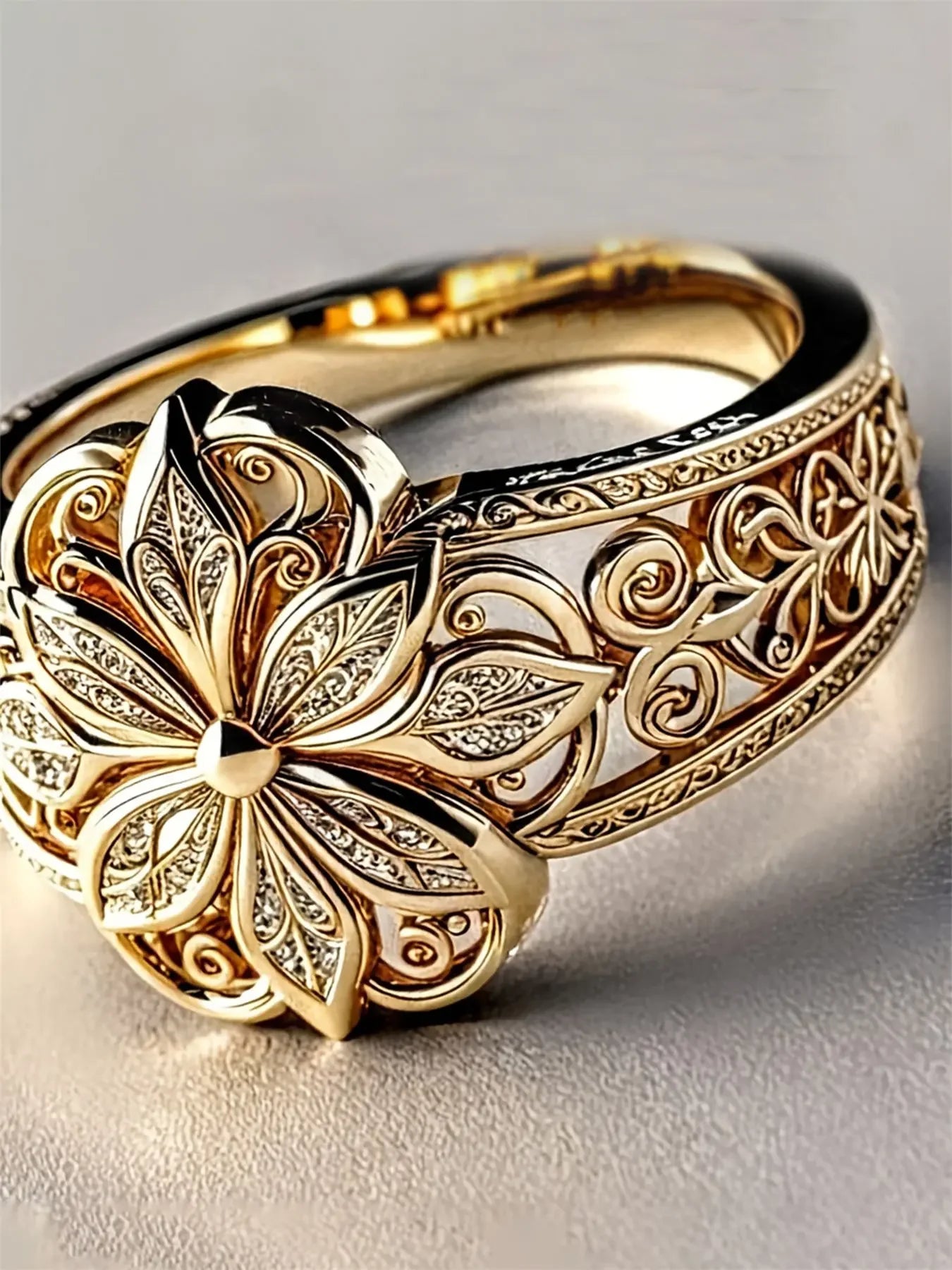 1 PC Romantic Ring For Women Promise Ring For Wedding Engagement Anniversary Party Jewelry Valentine's Day Gift
