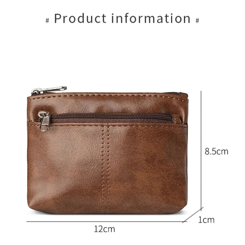 PU Leather Coin Purse & Card Holder for Men & Women