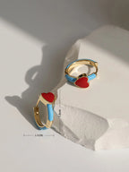 Heart Decor Hoop Earrings Valentines,Mom,Mother,Mother's Day,Gift