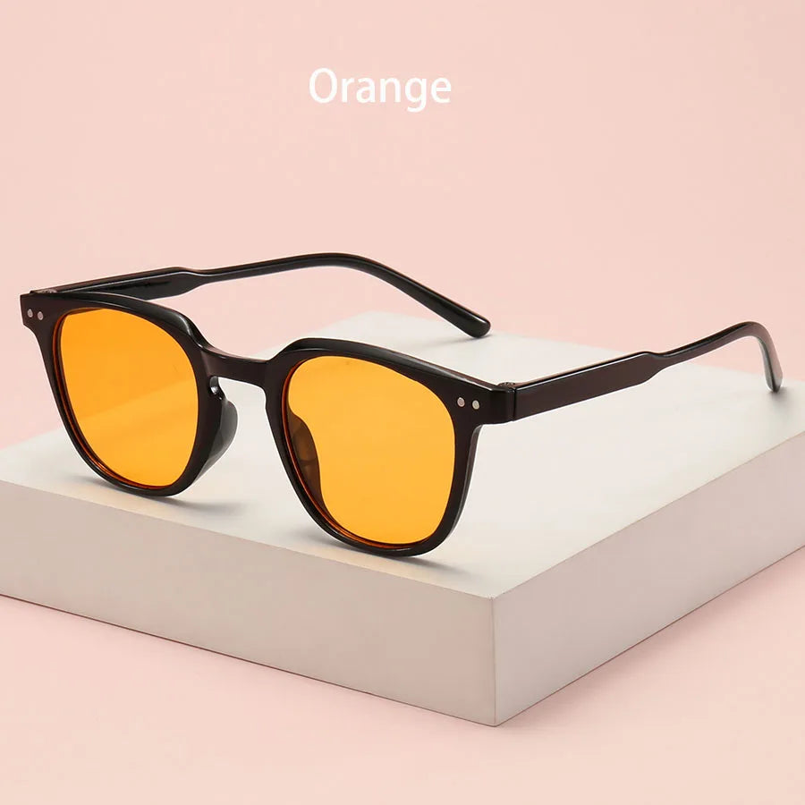1-2PCS Fashion Small Round Unisex Cartier Glasses Blush Gradient Lenses Sunglasses For Women Men Classic Metal Decoration Sun Glasses Outdoor Driving Shade Sunglasses