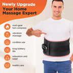 5-speed Heated Waist Belt Lower Back Lumbar Support Heating Pad 3 Vibration Massage Brace Abdomen Warm Menstrual Care Wrap mbzr