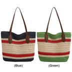 MOJOYCE Straw Shoulder Bag Large Capacity Summer Beach Crossbody Bag mbzr