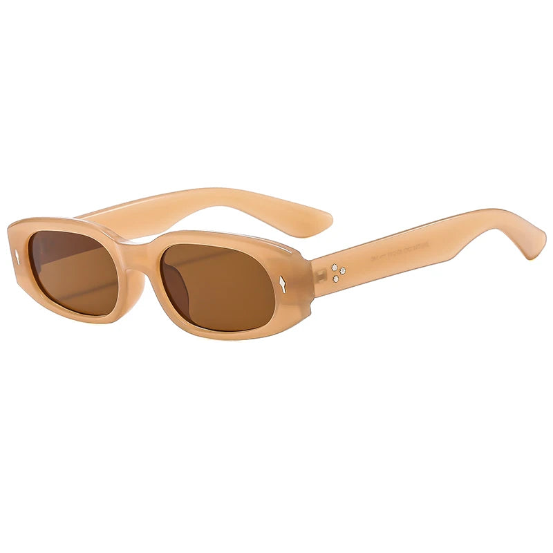 Small Frame Rivet UV Protection Sunglasses for Women