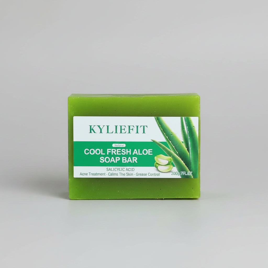 AILKE Aloe Vera Whitening Soap, Remove Acne, Spots, Skin Radiant, Improve Skin Luster, Vegan Bath Wash for All Skin Types, 200g mbzr