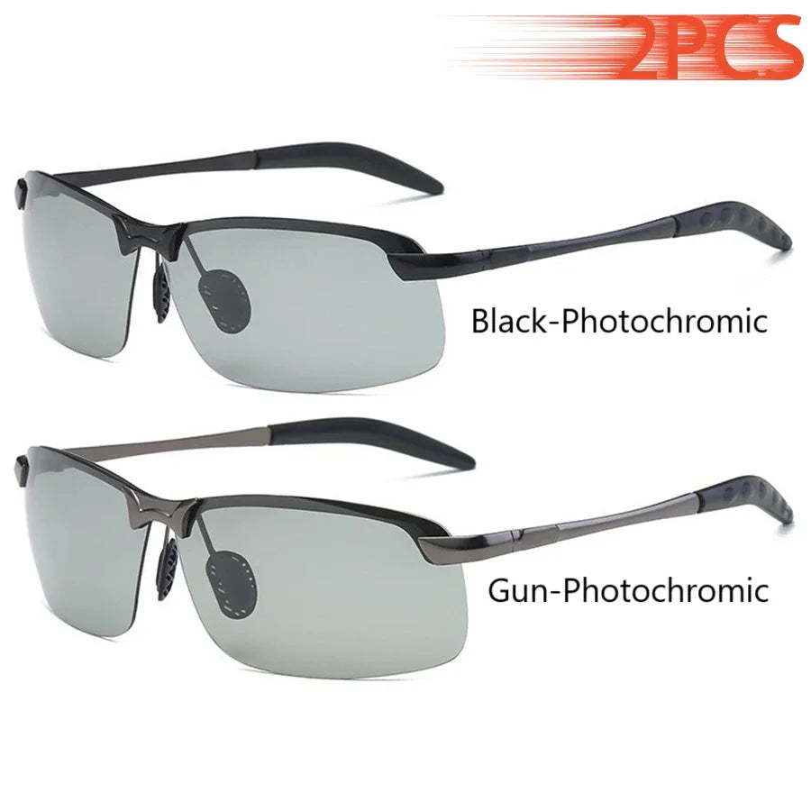 Chameleon Photochromic Polarized Sunglasses UV400 Day Night Vision for Driving And Fishing