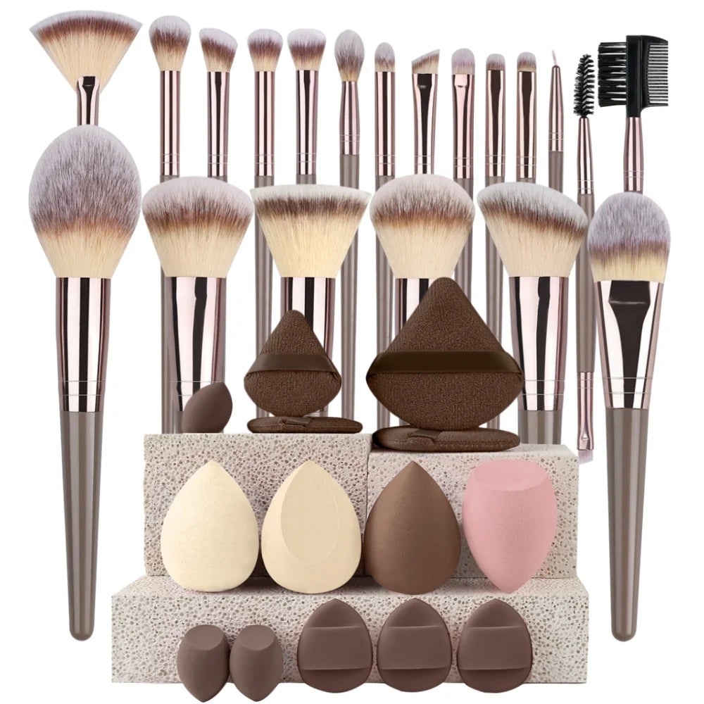 3-20Pcs Premium Makeup Brushes Set Soft Fluffy Beauty Cosmetic Foundation Makeup Brush Eyeshadow Blush Kabuki Make Up Tools mbzr