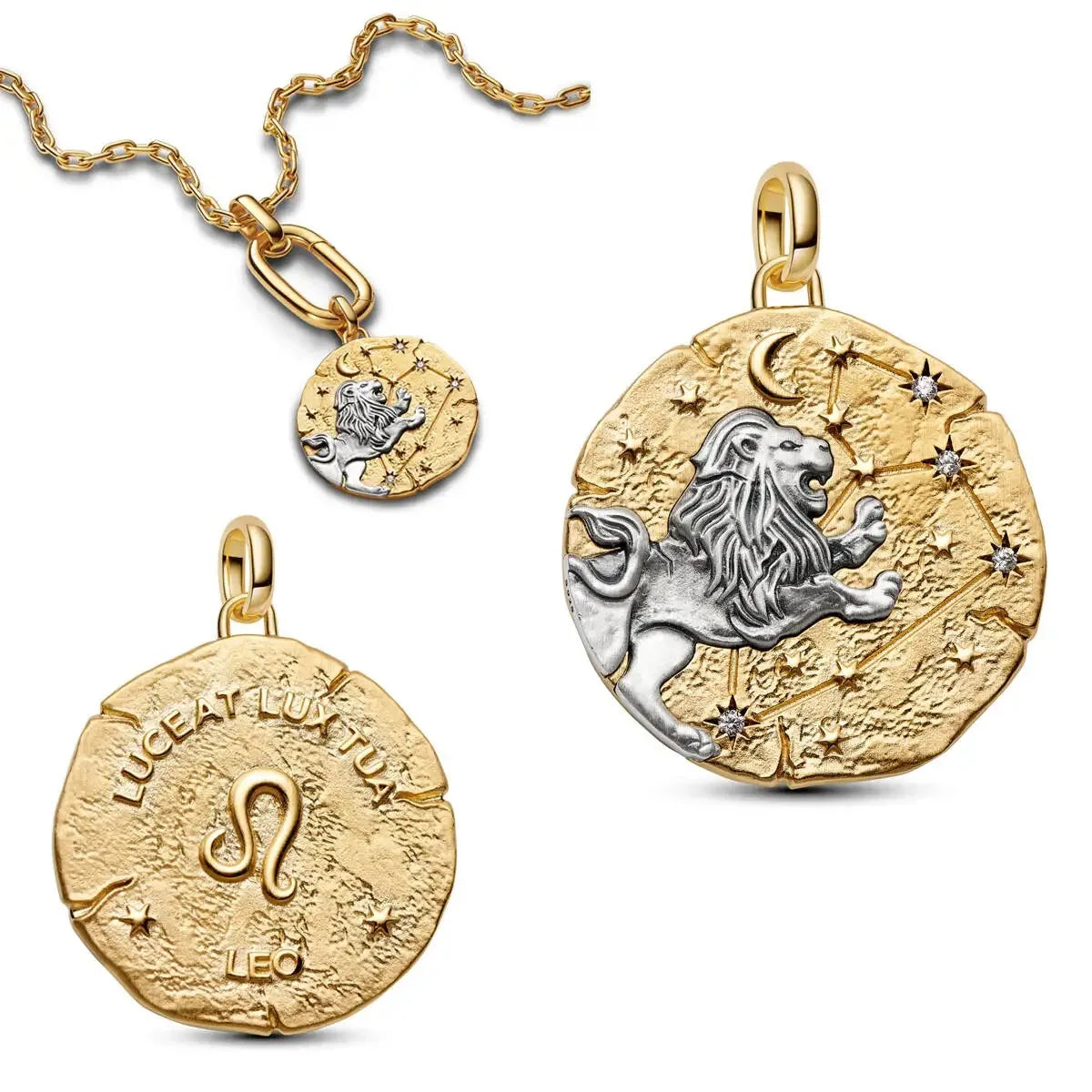 925 pure silver constellation pendant with relief texture of ghostly skull. Suitable for bracelets and necklaces. Jewelry.