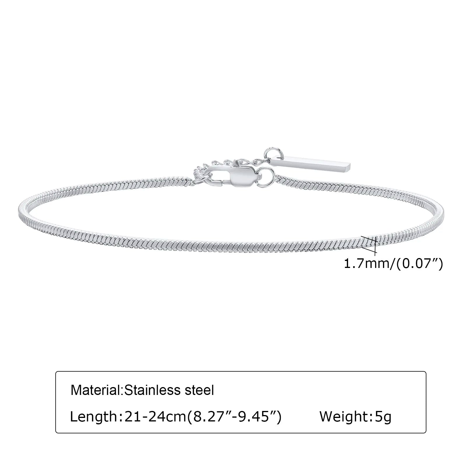 1/2/3pcs Chain Bracelet for Men Women,Stainless Steel Twisted Rope Cuban Chain Wristband,Hip Hop Minimalist Jewelry Gift