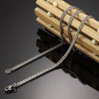HNSP 316L Stainless Steel Cuban Chain Necklace For Men Neck Male Jewelry Accessories Gift 8mm-14mm Thick Heavy Chains