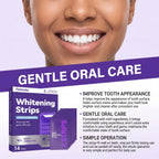 Purple Teeth Whitening Strips for Sensitive Teeth Remove Coffee Wine Smoking Stains Non Slip Improve Dental Yellowing Bright Smile Teeth Bleaching Strip mbzr