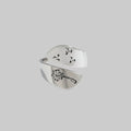 Buyee Silver Couples Engraving Open Ring Fine Jewelry Gift