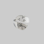 Buyee Silver Couples Engraving Open Ring Fine Jewelry Gift