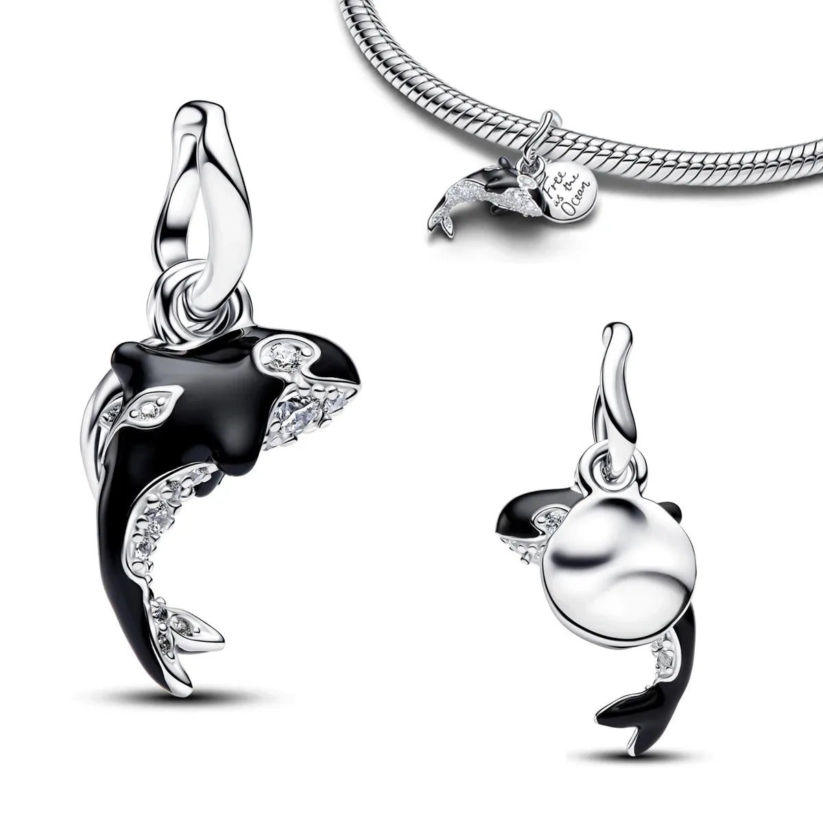 925 pure silver constellation pendant with relief texture of ghostly skull. Suitable for bracelets and necklaces. Jewelry.