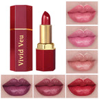 Luxurious 6-Piece Matte Lipstick Set: Long-lasting and highly pigmented, featuring a creamy-smooth texture suitable for all skin tones—perfect for both everyday wear and festive party looks. mbzr