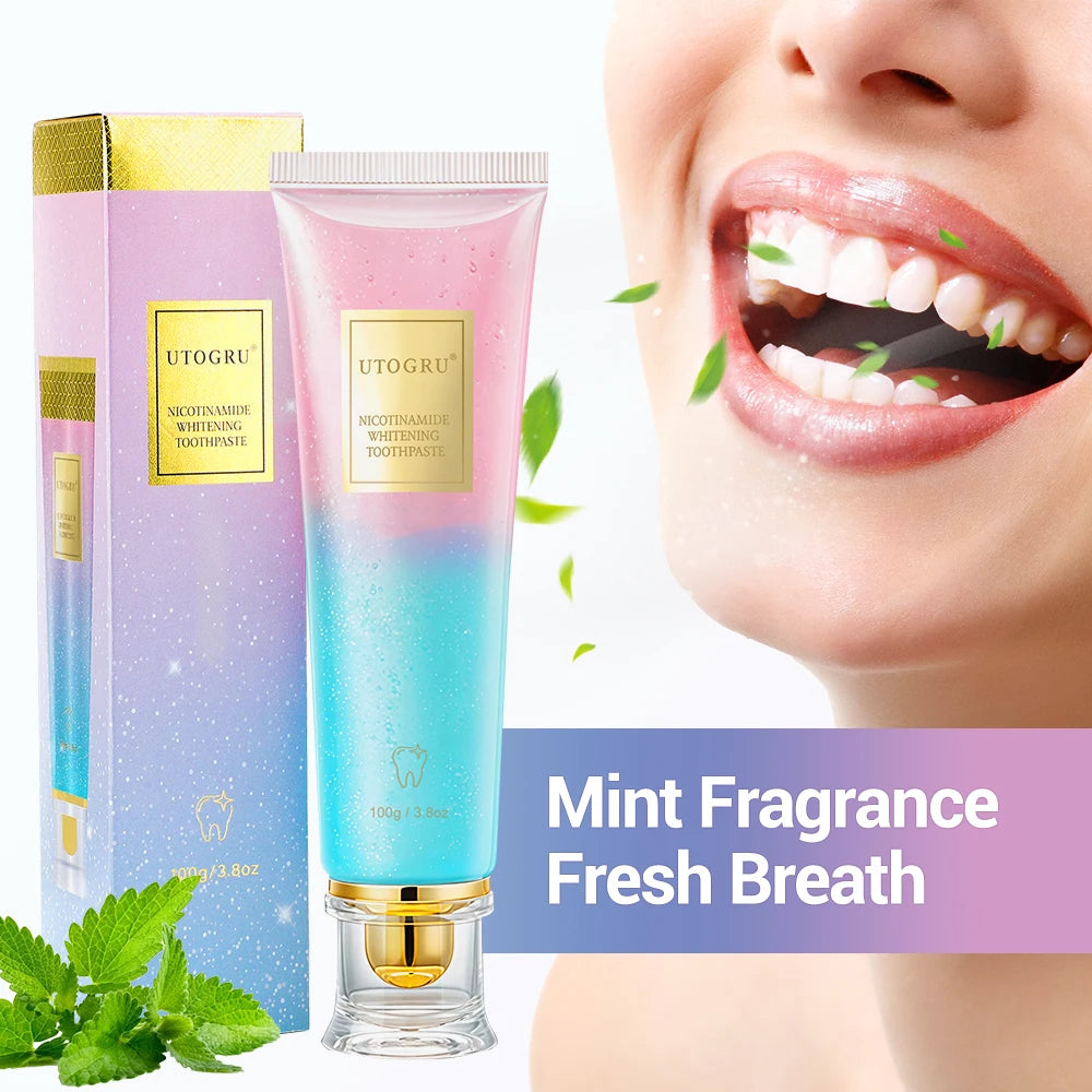 Niacinamide Whitening Toothpaste Refreshing Clean Teeth For Men And Women Fresh Breath Toothpaste To Remove Surface Stains mbzr