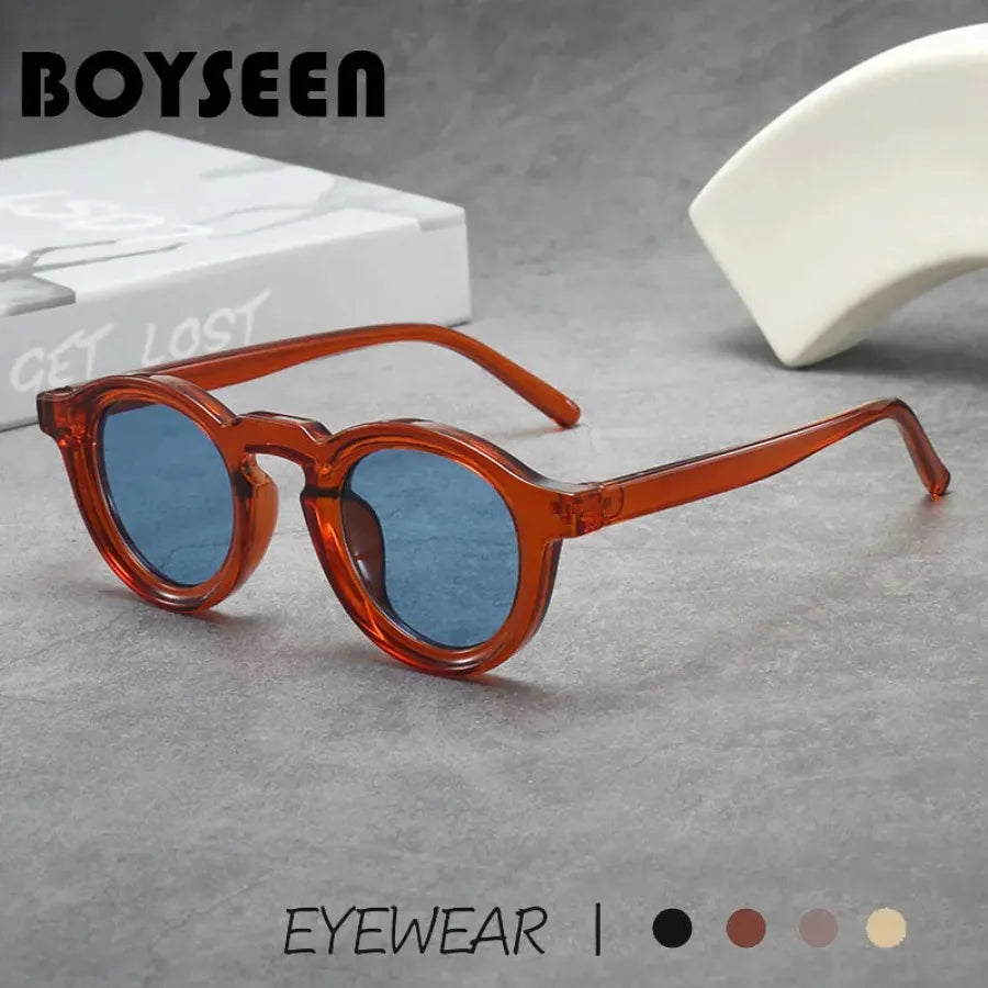 2025 Retro Thick Framed Oval Sunglasses For Men American Style Gray Eyewear Retro Leopard Print Glasses UV400 Prescription