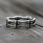 Stainless Steel Vintage Rock Hip Hop Bones Rings Unisex