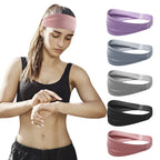 Yoga Sports Sweat-Absorbent Headband Running Fitness Forehead Protector Basketball Cycling Football Men Women Headbands Non-Slip mbzr