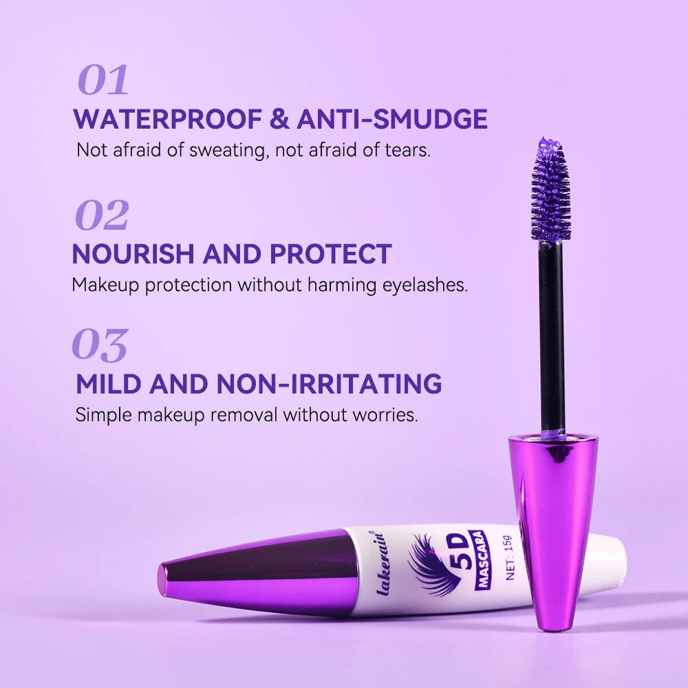 Colorful Eyelash Mascara 5D Three-dimensional Curling Extension Fast Dry Lasting Makeup mbzr
