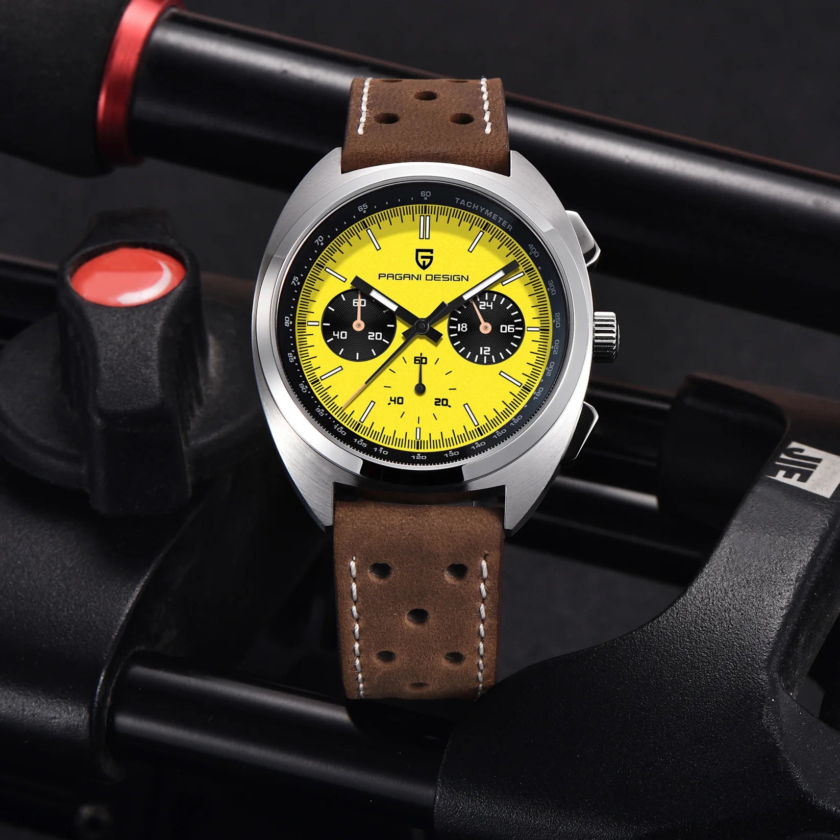 2026 Retro Luxury Men's Quartz Watches PAGANI DESIGN Sports Chronograph VK63 Watch For Men AR Sapphire Waterproof Leather Clock