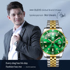 OLEVS 9809 Men's Watch Original Waterproof Automatic Date Rotation Ring Luxury Brand Diving Quartz Men's Watch Reloios Masculino mbzr