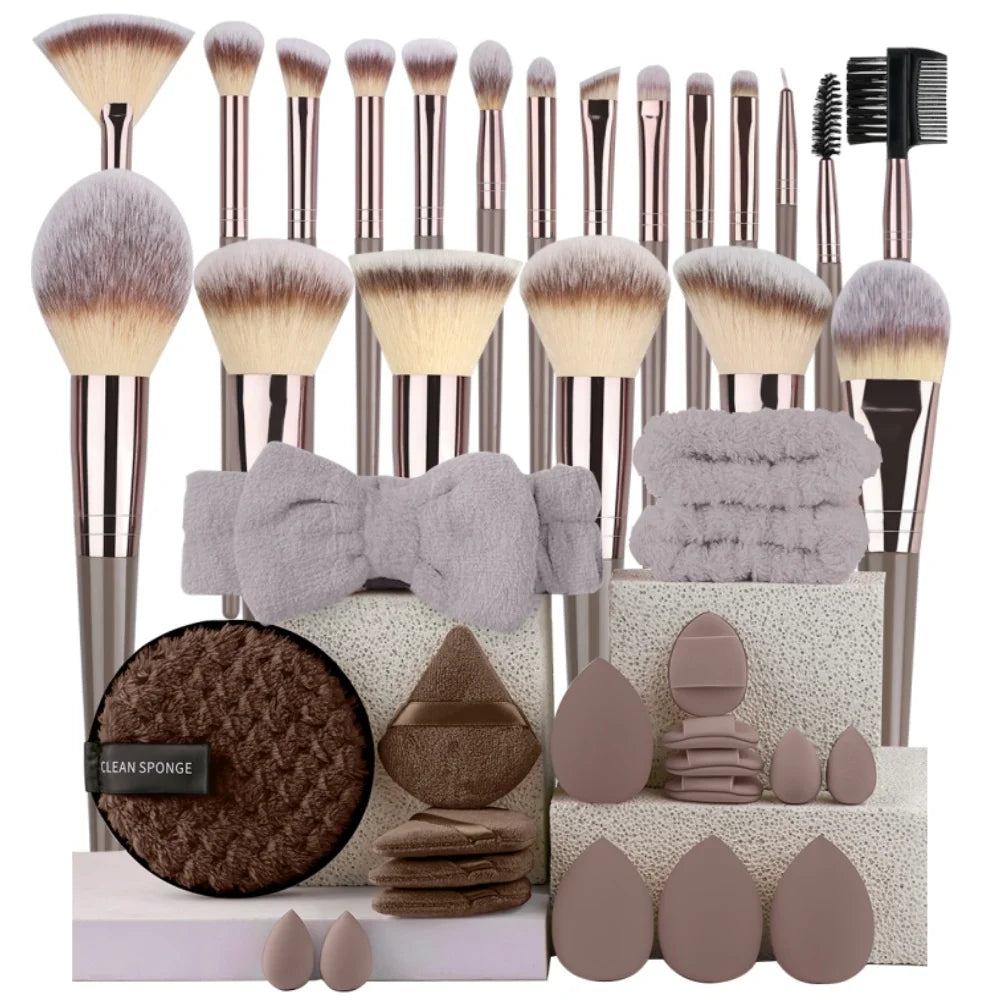 3-20Pcs Premium Makeup Brushes Set Soft Fluffy Beauty Cosmetic Foundation Makeup Brush Eyeshadow Blush Kabuki Make Up Tools mbzr
