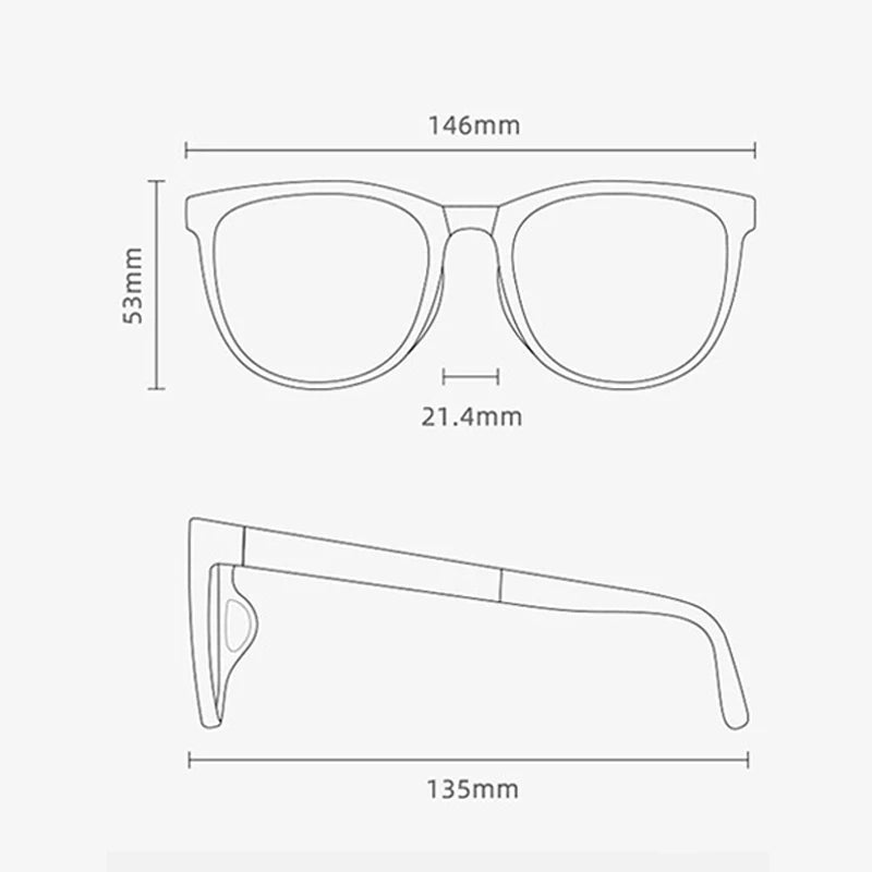 Foldable Sunglasses Square Frame UV Protection for Women Portable Folding Driving Sun Glasses Compact Travel Outdoor Eyewear