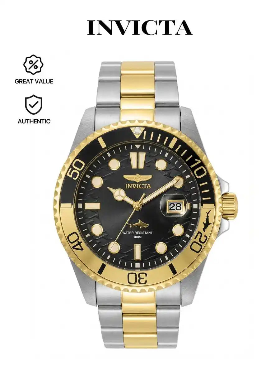 Invicta Authentic Women's Quartz Watch 843836001328 Silver Stainless Steel Bracelet Waterproof 3-Hand Analog Timepiece - Summer