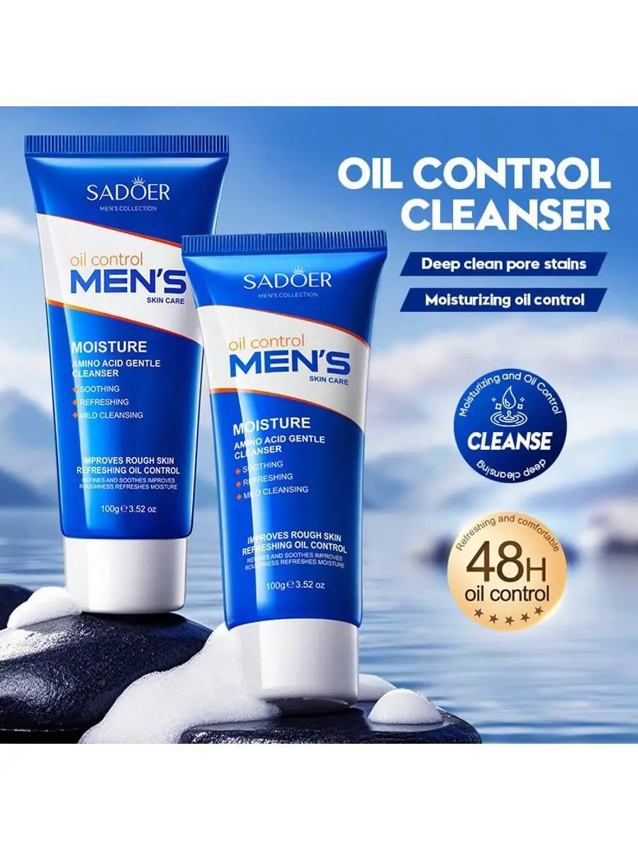 Amino Acid Gentle Cleansing Milk - Mild Foaming Cleanser, Deep Cleansing pH-Balanced Formula mbzr