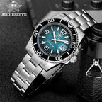 ADDIESDIVE 2026 New Outdoor Diving Quartz Watch Men 200M Waterproof BGW9 Luminous Calendar Display Stainless Steel Wristwatches mbzr