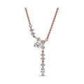 Heart-Shaped 925 Sterling Silver Love Snowflake Star Zircon Charm Necklace – Women's Lovers' Holiday, Wedding Gift Jewelry mbzr