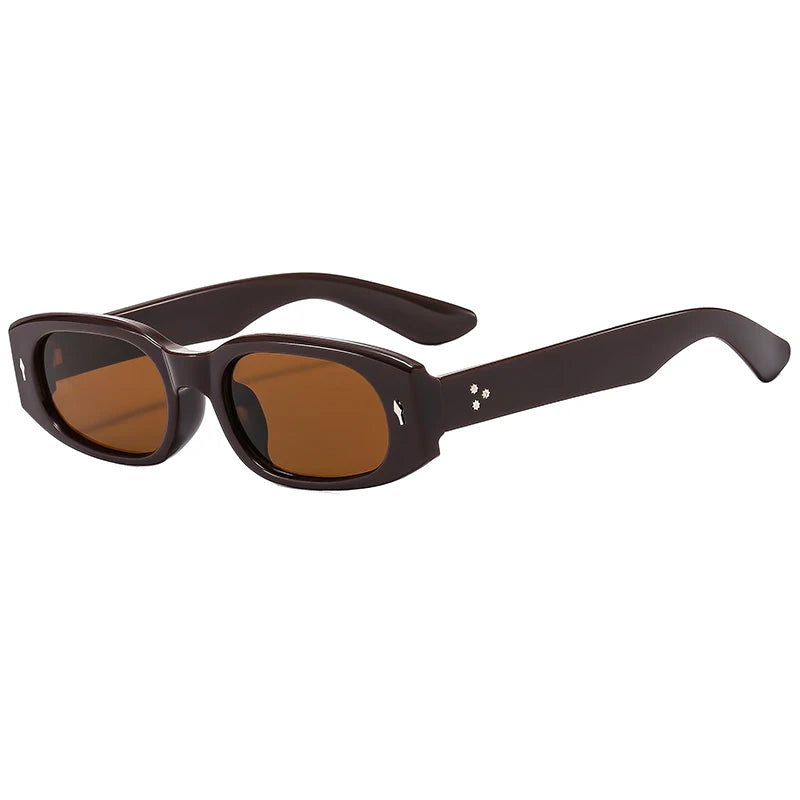 Small Frame Rivet UV Protection Sunglasses for Women