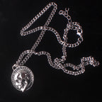 Vintage Ethic  Letter Skull Necklace  Fashion Punk Christmas Skeleton Necklaces for Women and Men