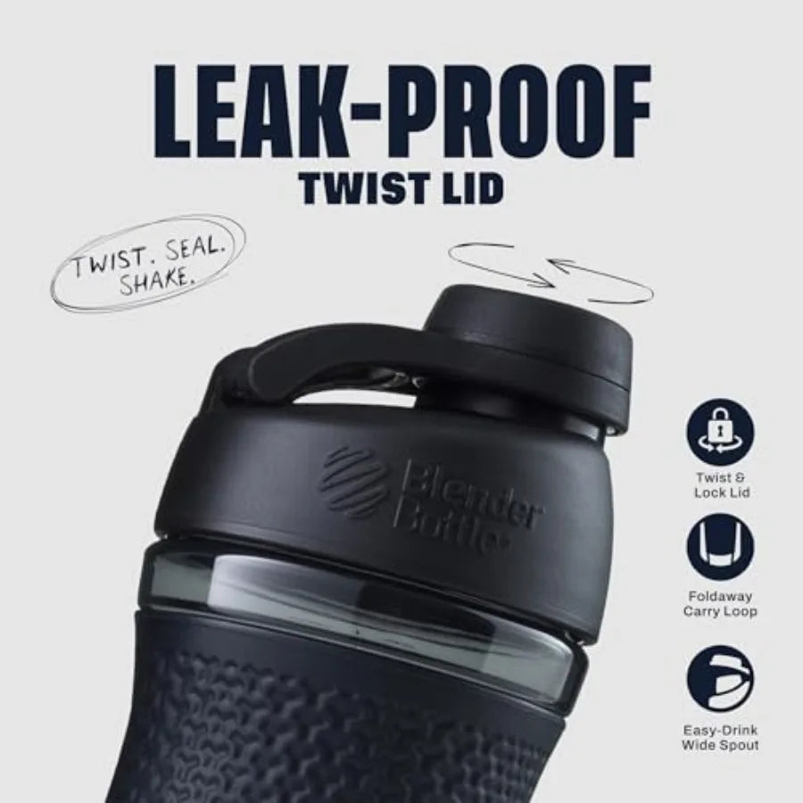 SportMixer Shaker Bottle Perfect for Protein Shakes and Pre Workout, 20-Ounce mbzr