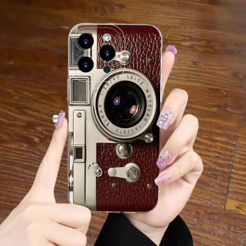 Vintage Camera Case Phone Case for iPhone 16 15 14 13 12PRO MAX Men and Women