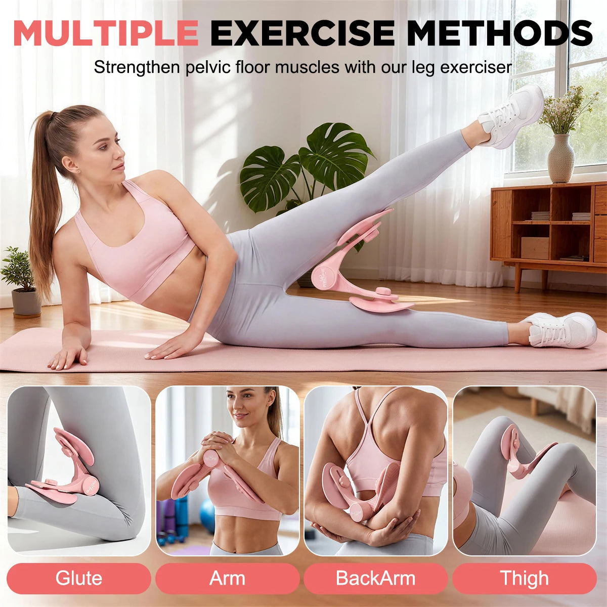 RELIFE Thigh Master, 360° adjustable leg exerciser. For home, gym, office & outdoor use. For men & women, compact fitness gear mbzr