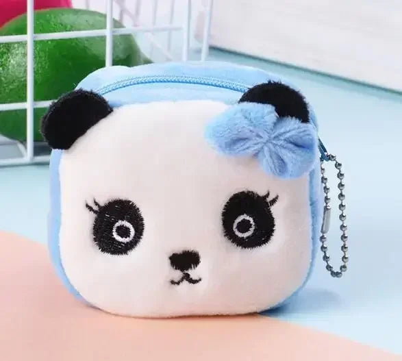 1PC Cute Coin Purse Zipper Change Purse with Keychain Small Headphone Lipstick Bag Mini Wallet Money Bag