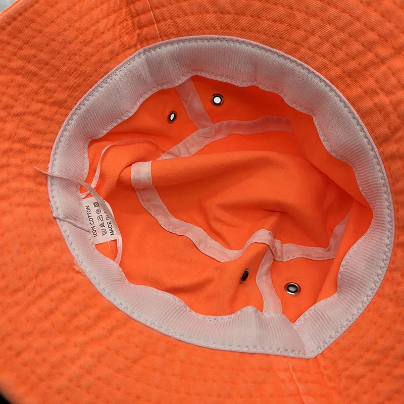 Fluorescent Bucket Hat Four Seasons Fashion Trendy Candy Colored Bucket Hat Unisex