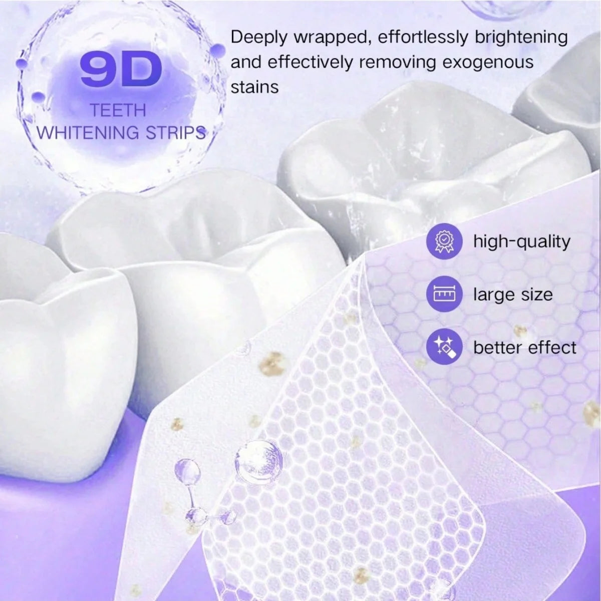 9D Whitener Strips Teeth Brightening Strips White Strips For Teeth Whitening Teeth Effect Oral Tooth Teeth Whitening Strips Gift mbzr