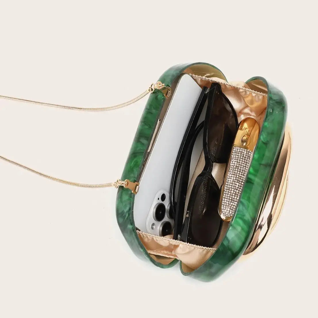 Acrylic Luxury Box Clutch Handbag For Women Evening Banquet Bags Wedding Party Chain Crossbody Shoulder Bag Ladies Dinner Purses