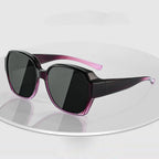 Fashion Round Polarized Sunglasses Cover Over Myopia Prescription Glasses Portable Men Women Vintage Fishing Driving Eyewear mbzr