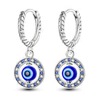 MULA 925 Sterling Silver Earrings for Women's Wedding Birthday Party Fashion Jewelry Gifts Zircon Starry Crystal Hoop Earrings