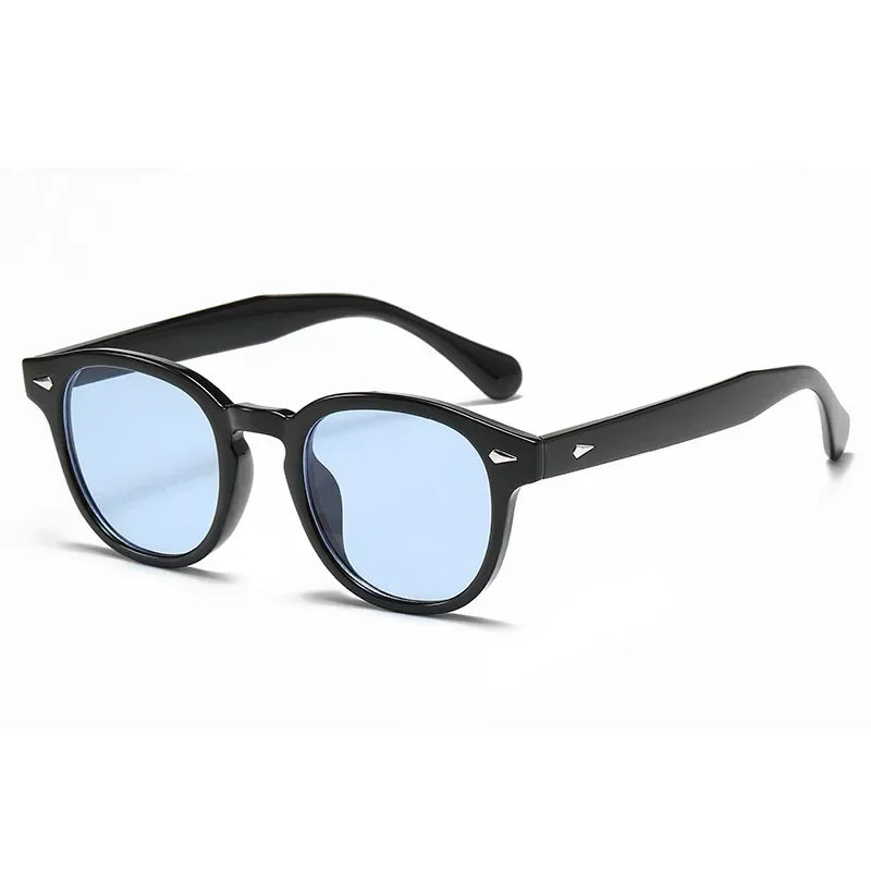 JNPCXI Quality New Retro Round Sunglasses Women Fashion Rivets Decoration Shades UV400 Men Punk Leopard Sun Glasses mbzr