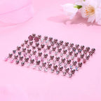 24Pairs Stainless Steel Stud Earrings for Women CZ Screw Back 4mm Tiny Flat Back Studs Cute Dainty Jewelry Gift Set 16G 18G