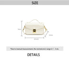 2026 Luxury Square Shoulder Bags for Women Trendy Patent Leather Small Flap Crossbody Bag Top-Handle Lock Buckle Handbag mbzr