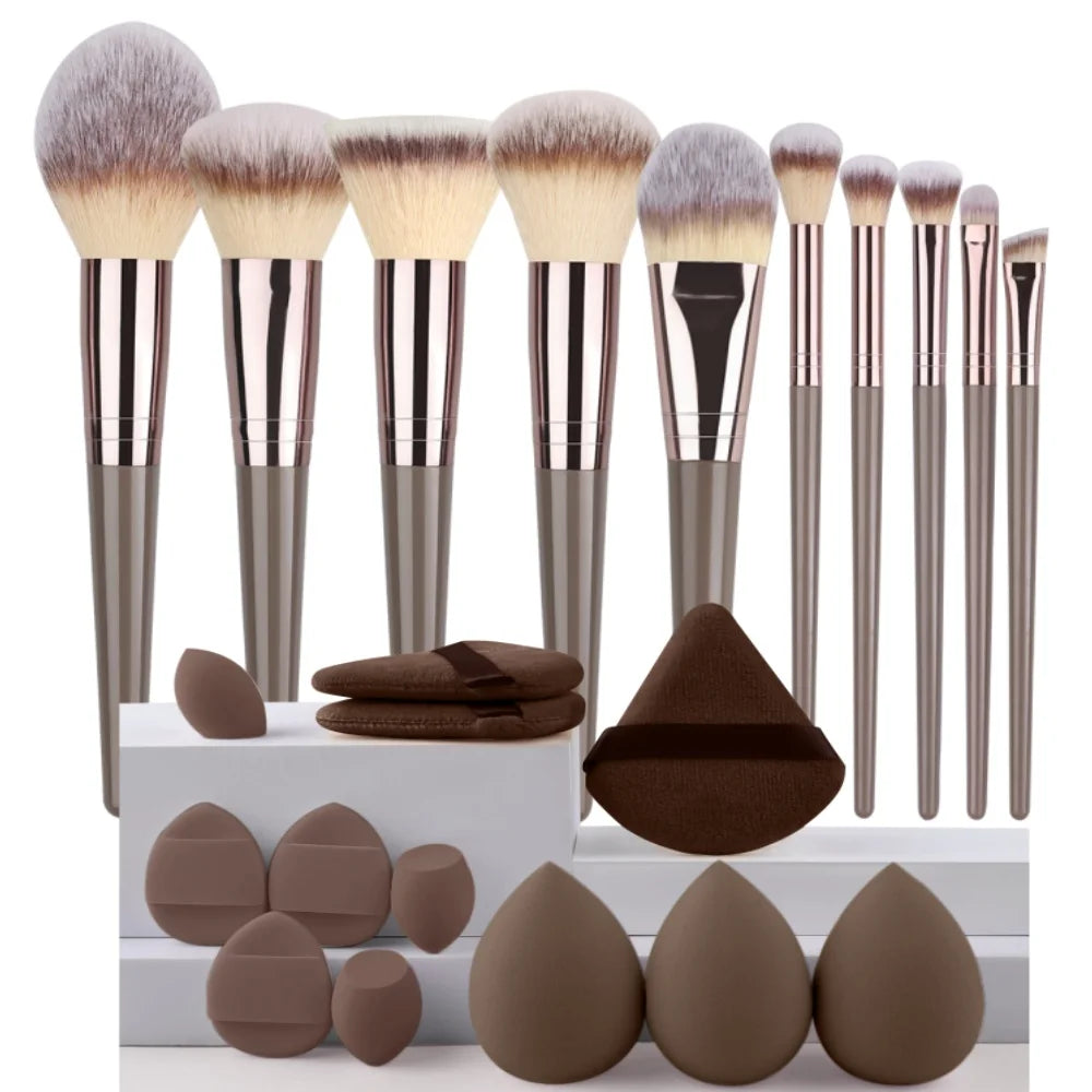 3-20Pcs Premium Makeup Brushes Set Soft Fluffy Beauty Cosmetic Foundation Makeup Brush Eyeshadow Blush Kabuki Make Up Tools mbzr